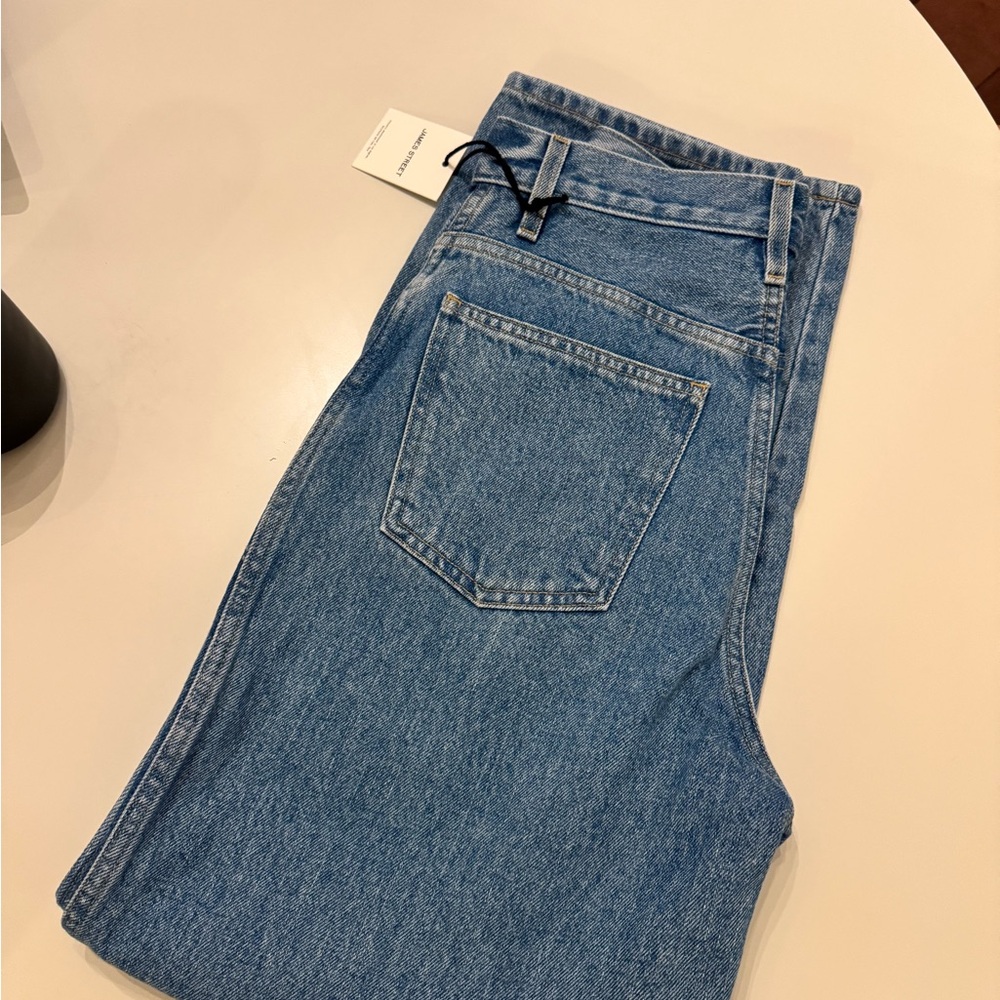 High Rise Blue Denim Jeans